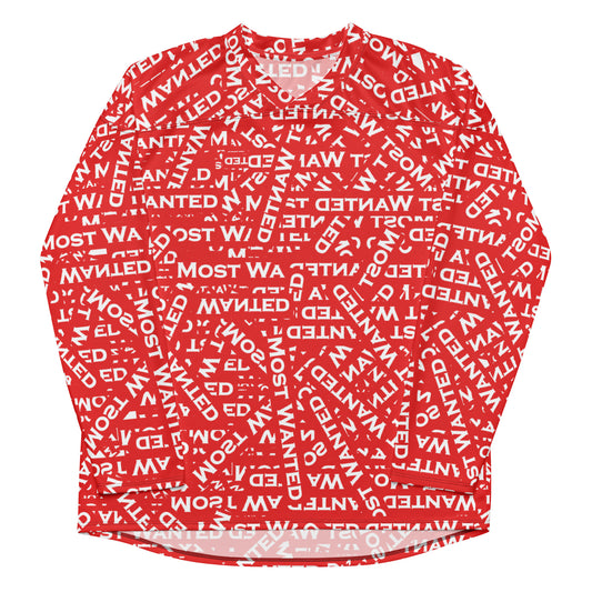 Most Wanted "Full Send" Long Sleeve hockey jersey(RED)