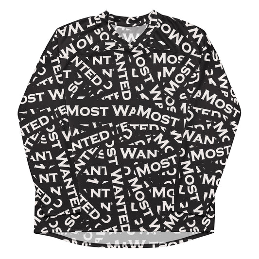 Most Wanted "Full Send" Long Sleeve hockey jersey(Black)