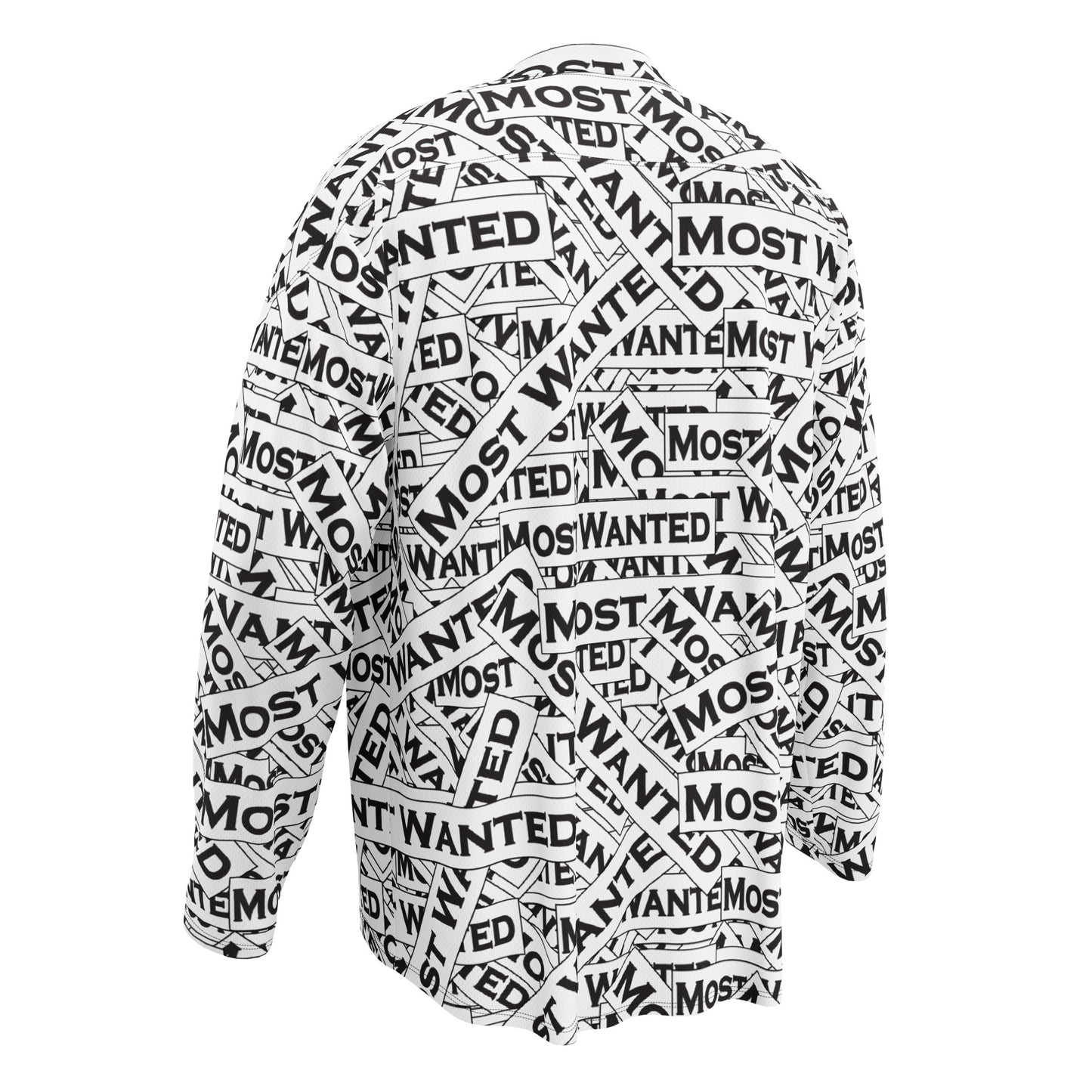 Most Wanted "Full Send" Long Sleeve hockey jersey-(White)