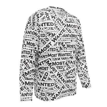 Most Wanted "Full Send" Long Sleeve hockey jersey-(White)